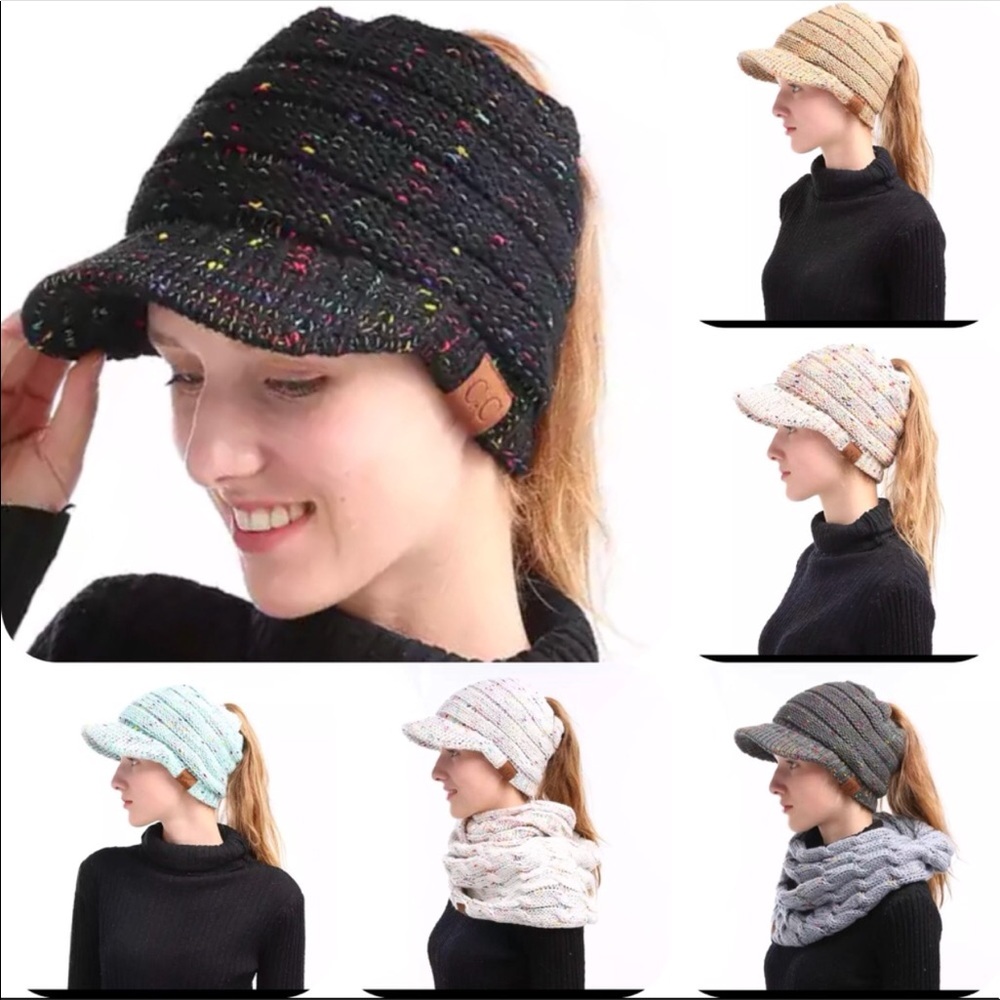 Ponytail Knit Hats